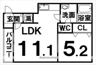 エルレーブⅠ【1階】の間取り